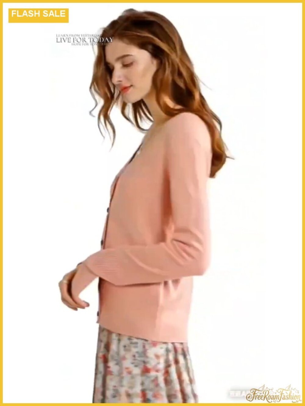 Women's Long Sleeve Lightweight Button Cardigan Thin Sweater - Picture 6 of 6